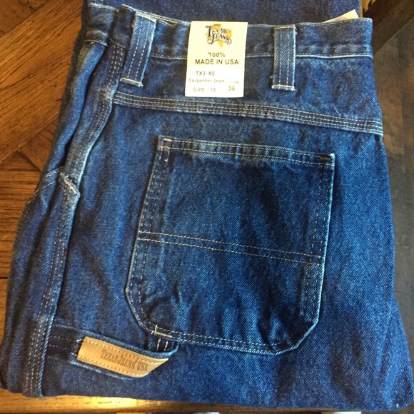 Texas Jeans- Carpenter Jeans-38 / 36 Inseam - Picture 1 of 2